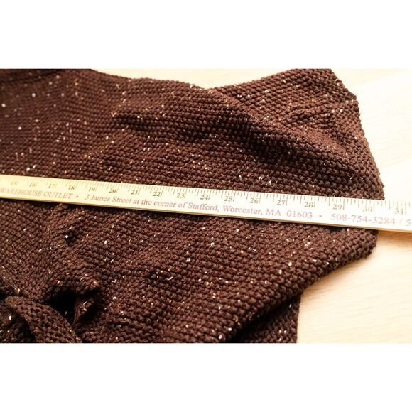 J.Jill Womens Brown Textured Open Cardigan Sweater Size L - Picture 8 of 9